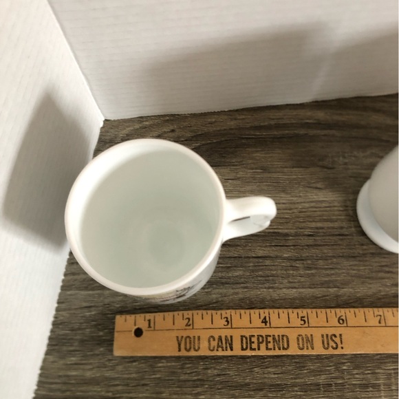 Vtg Milk Glass Irish Spring Advertising Mugs - Picture 5 of 11